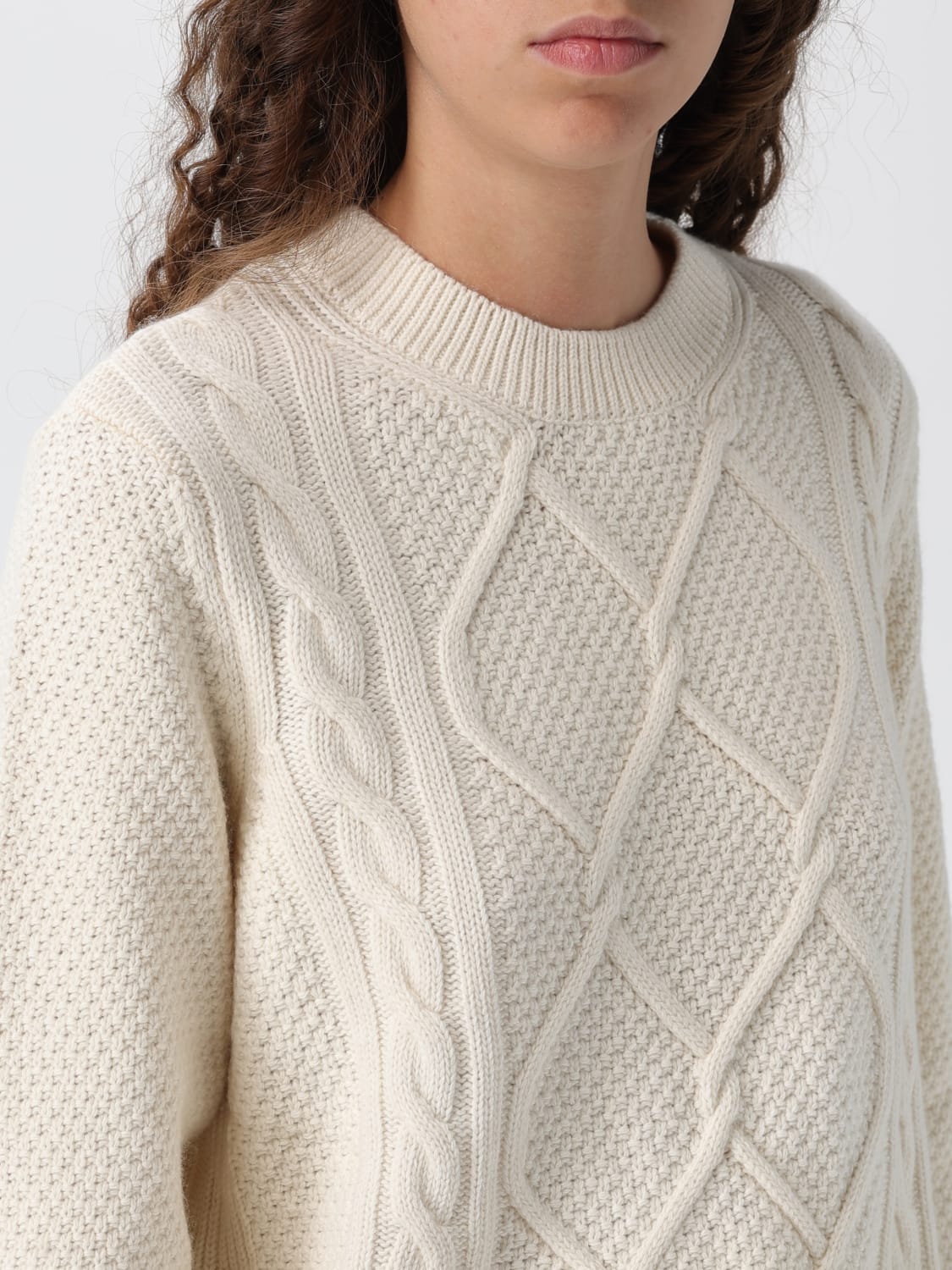 BARBOUR JERSEY: Jersey mujer Barbour, Beige - Img 3