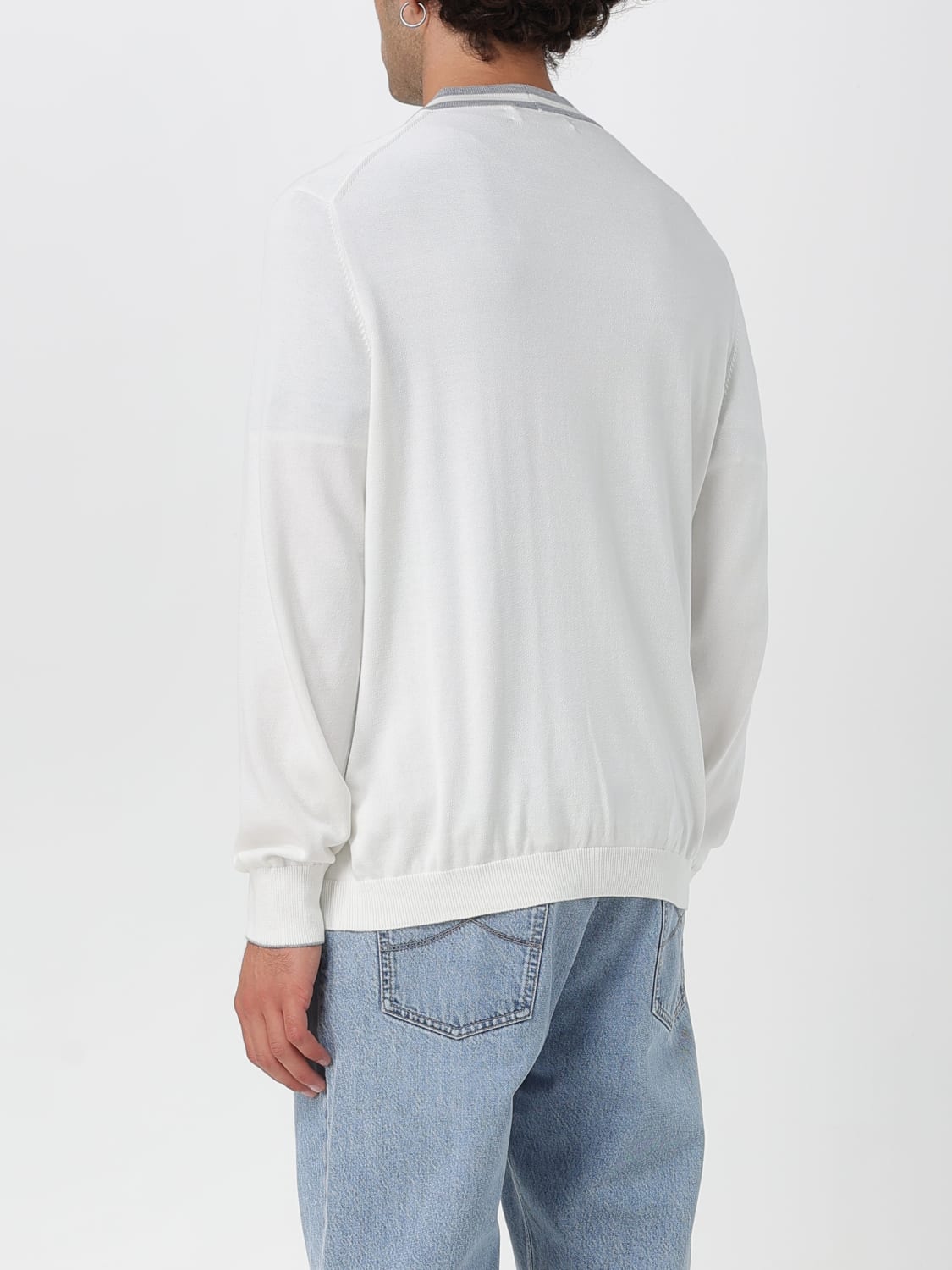 BRUNELLO CUCINELLI PULLOVER: Pullover herren Brunello Cucinelli, Grau - Img 3