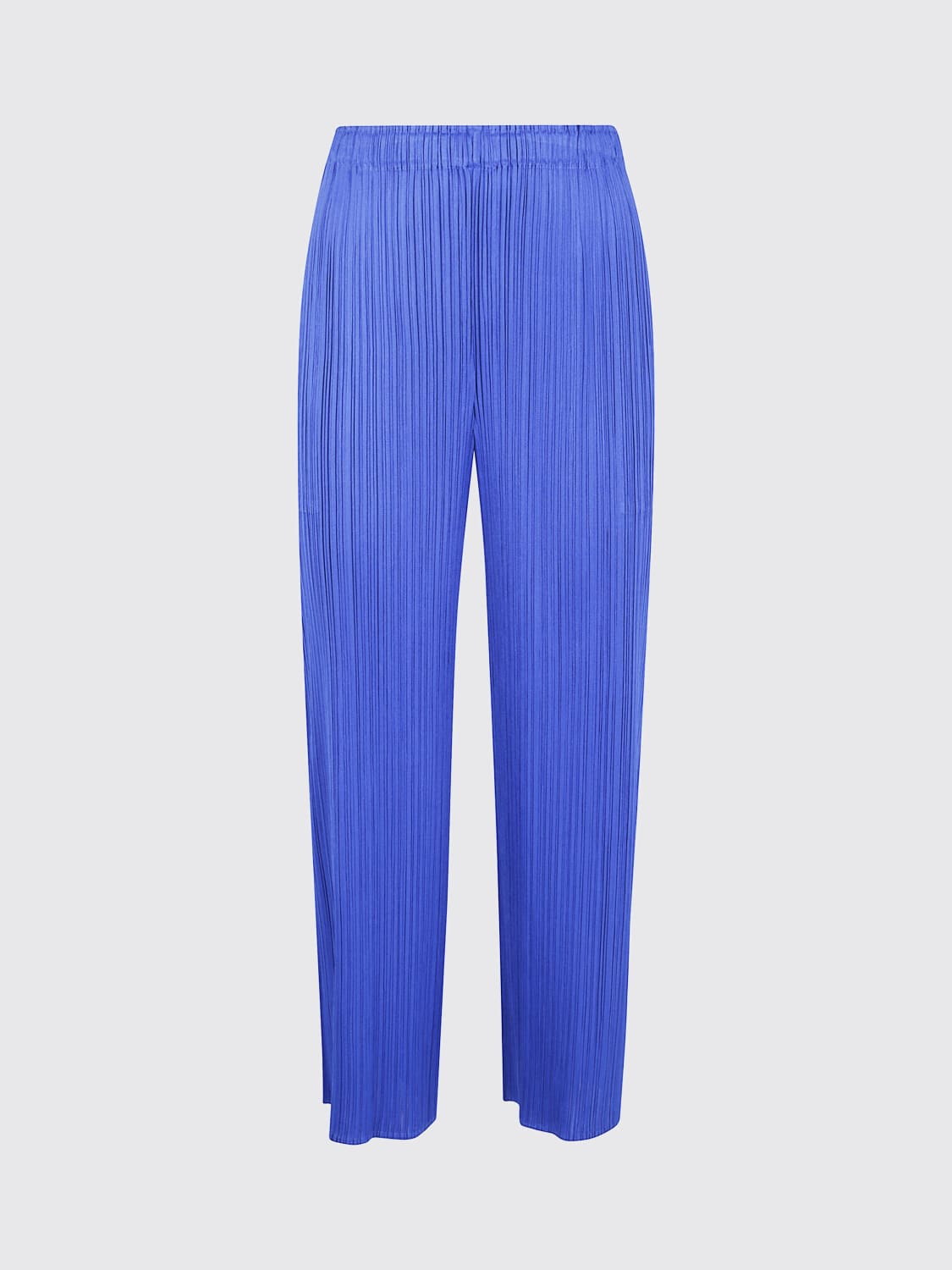 PLEATS PLEASE ISSEY MIYAKE 裤子: 裤子 女士 Pleats Please Issey Miyake, 蓝色 - Img 1