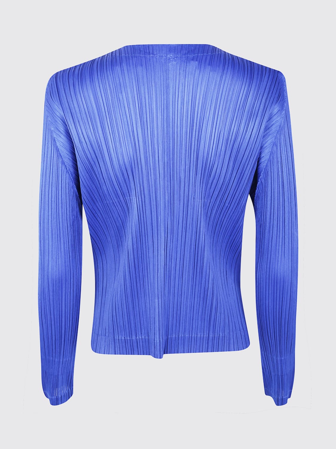 PLEATS PLEASE ISSEY MIYAKE MAGLIA: Cardigan in poliestere Pleats Please Issey Miyake, Blue - Img 2