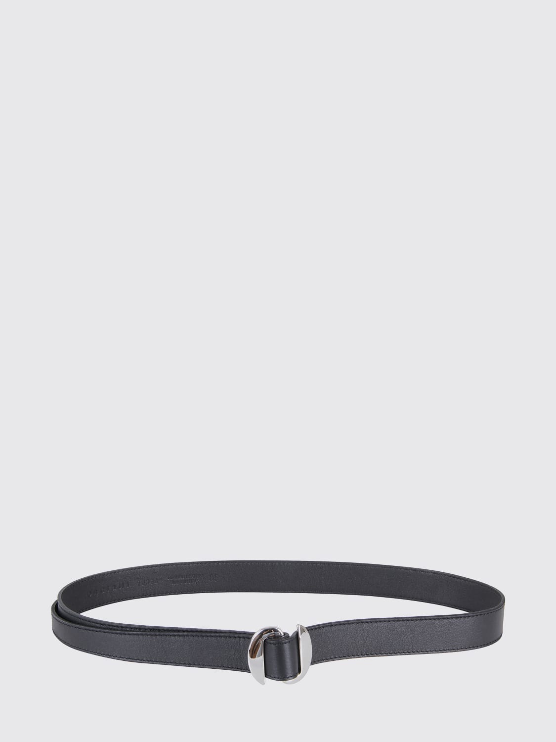 ORCIANI CINTURA: Cintura Orciani in nappa con finale a punta , Nero - Img 2