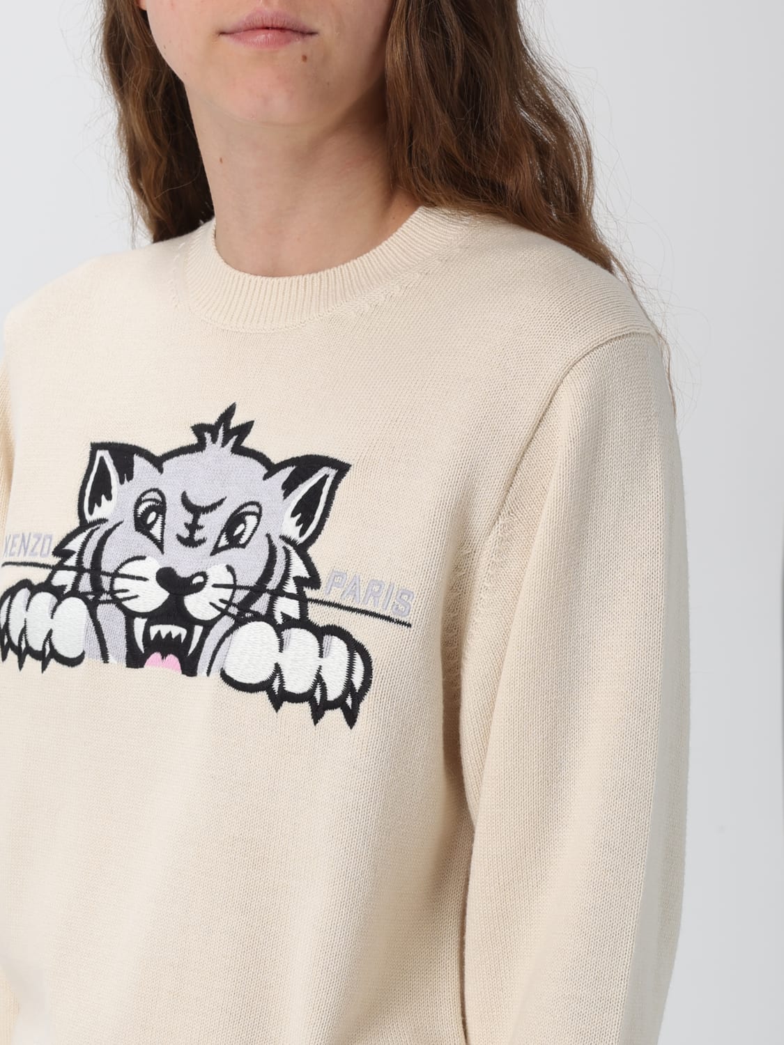 KENZO セーター: セーター レディース Kenzo, ベージュ - Img 4