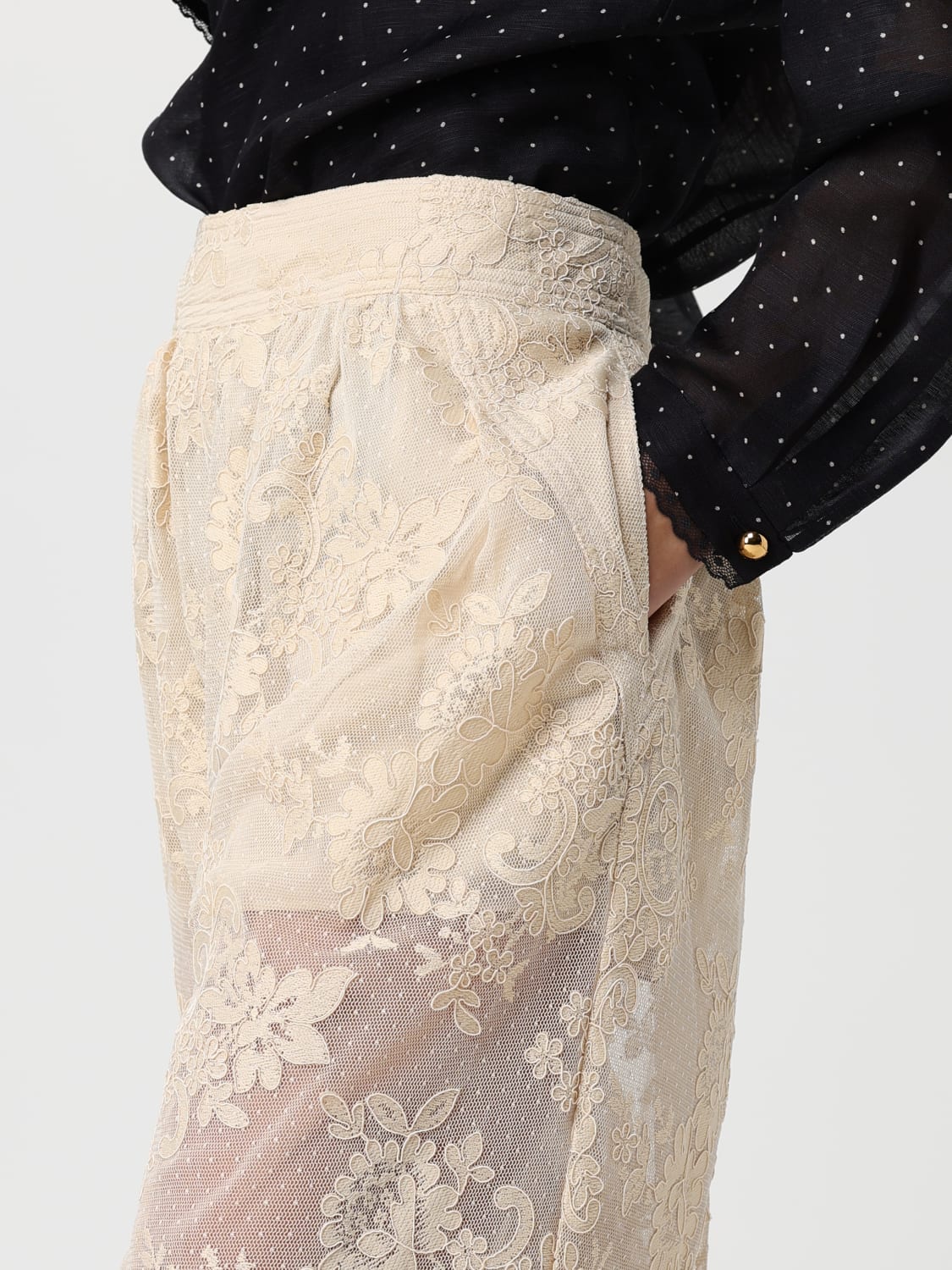 ZIMMERMANN HOSE: Hose damen Zimmermann, Weiß - Img 4