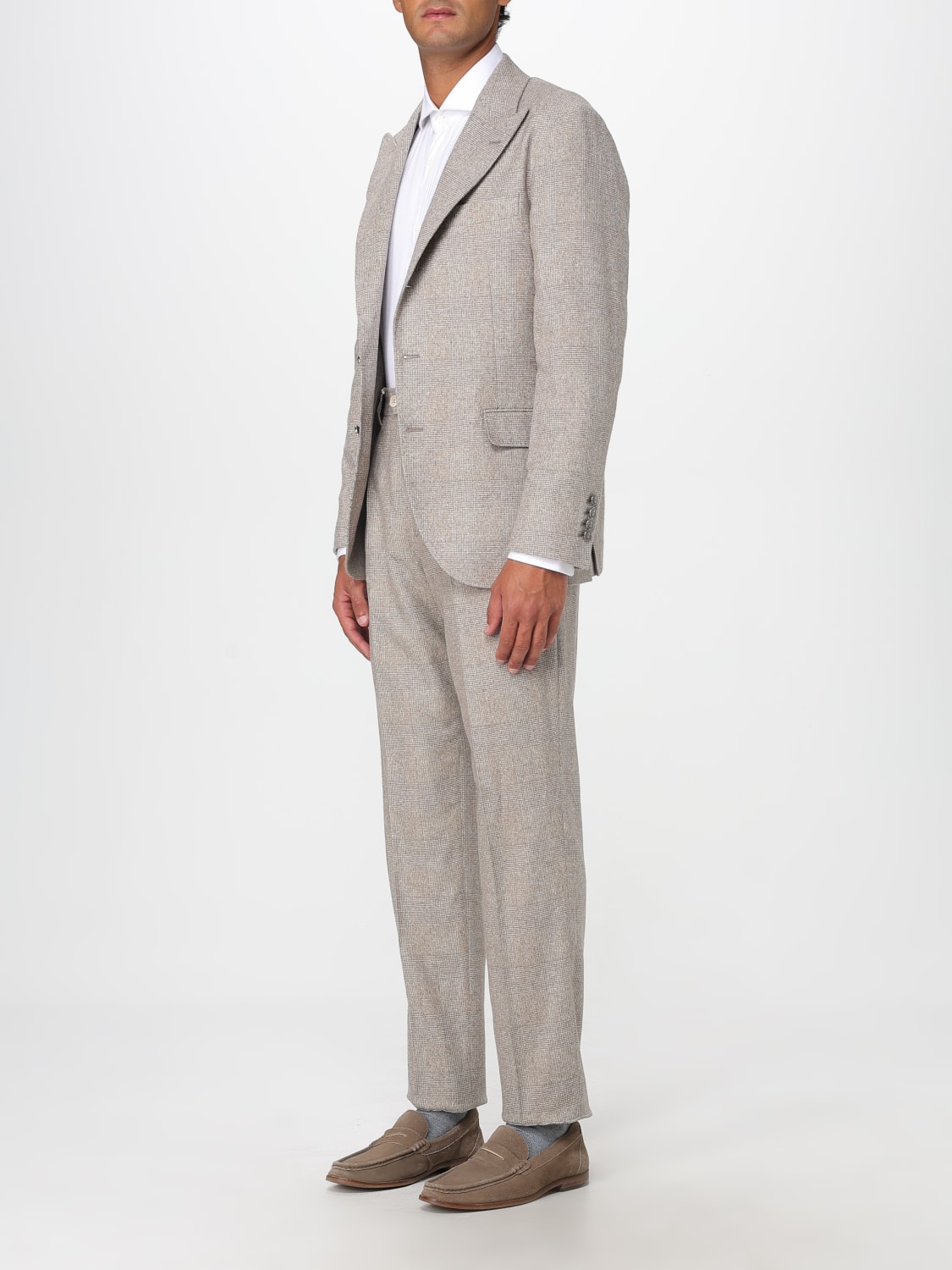 BRUNELLO CUCINELLI SUIT: Suit men Brunello Cucinelli, Brown - Img 4