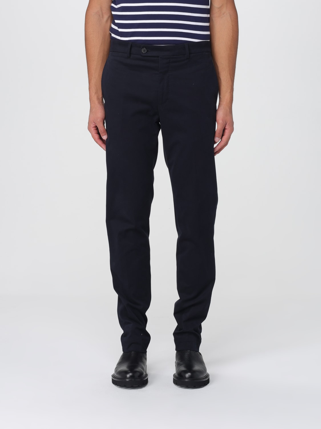 INCOTEX PANTALONES: Pantalón hombre Incotex, Azul Oscuro - Img 1