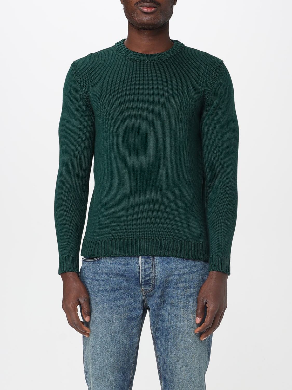 ZANONE SWEATER: Sweatshirt men Zanone, Green - Img 1
