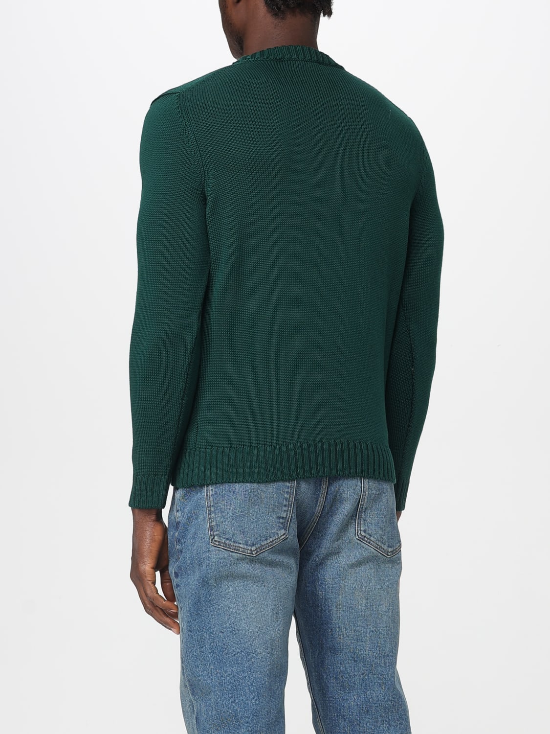 ZANONE SWEATER: Sweatshirt men Zanone, Green - Img 2