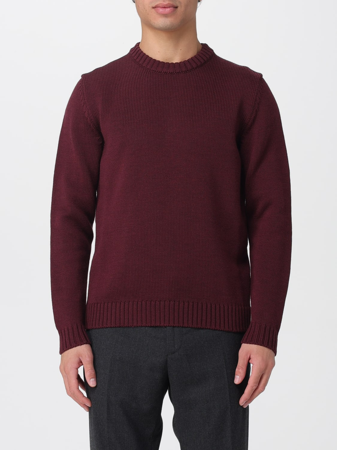 ZANONE SWEATER: Sweatshirt men Zanone, Burgundy - Img 1