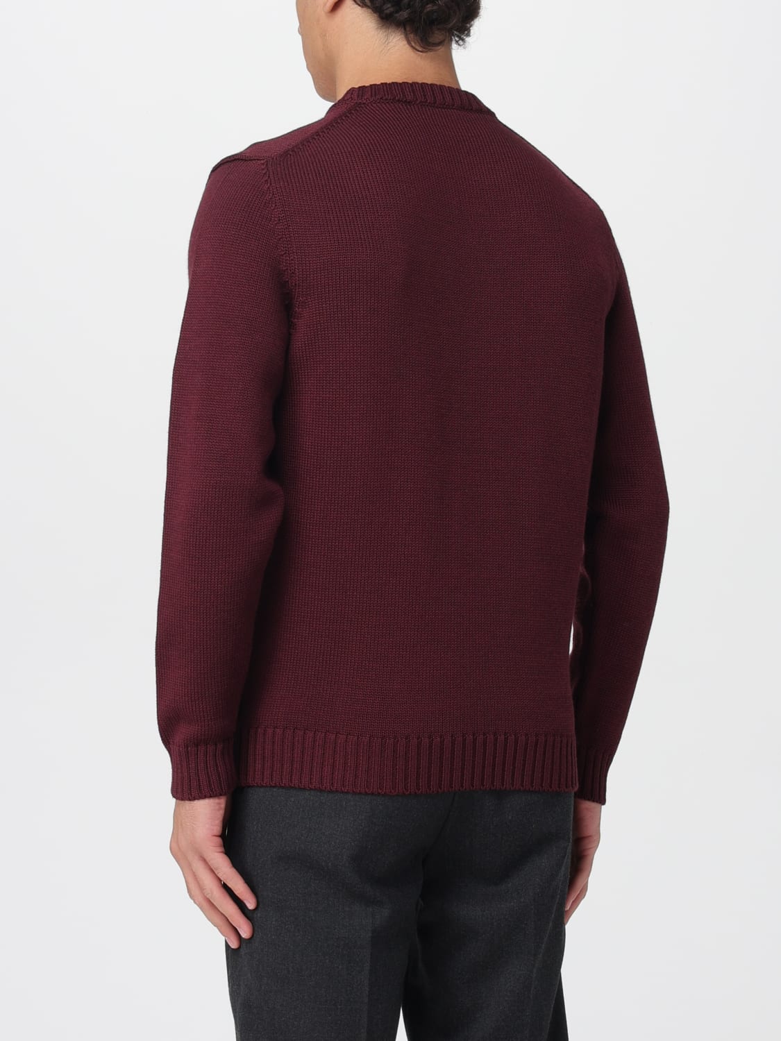 ZANONE SWEATER: Sweatshirt men Zanone, Burgundy - Img 2