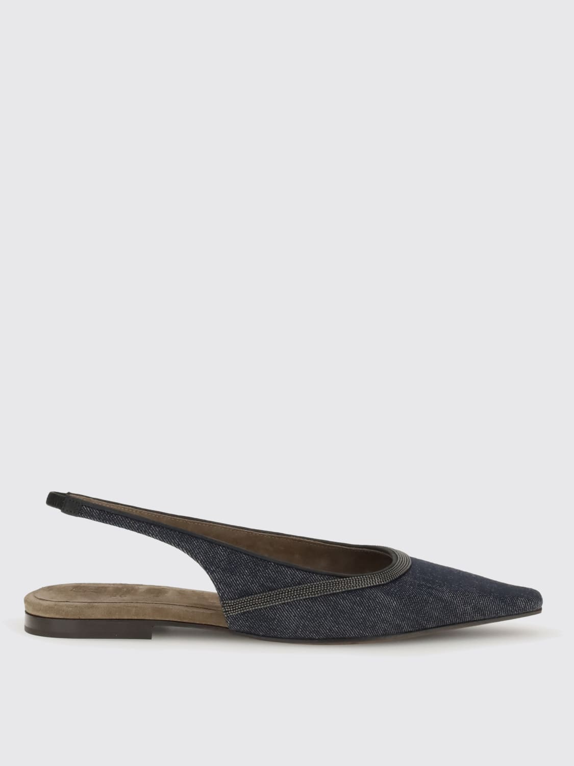 BRUNELLO CUCINELLI BALLET FLAT: Ballet flats woman Brunello Cucinelli, Denim - Img 1