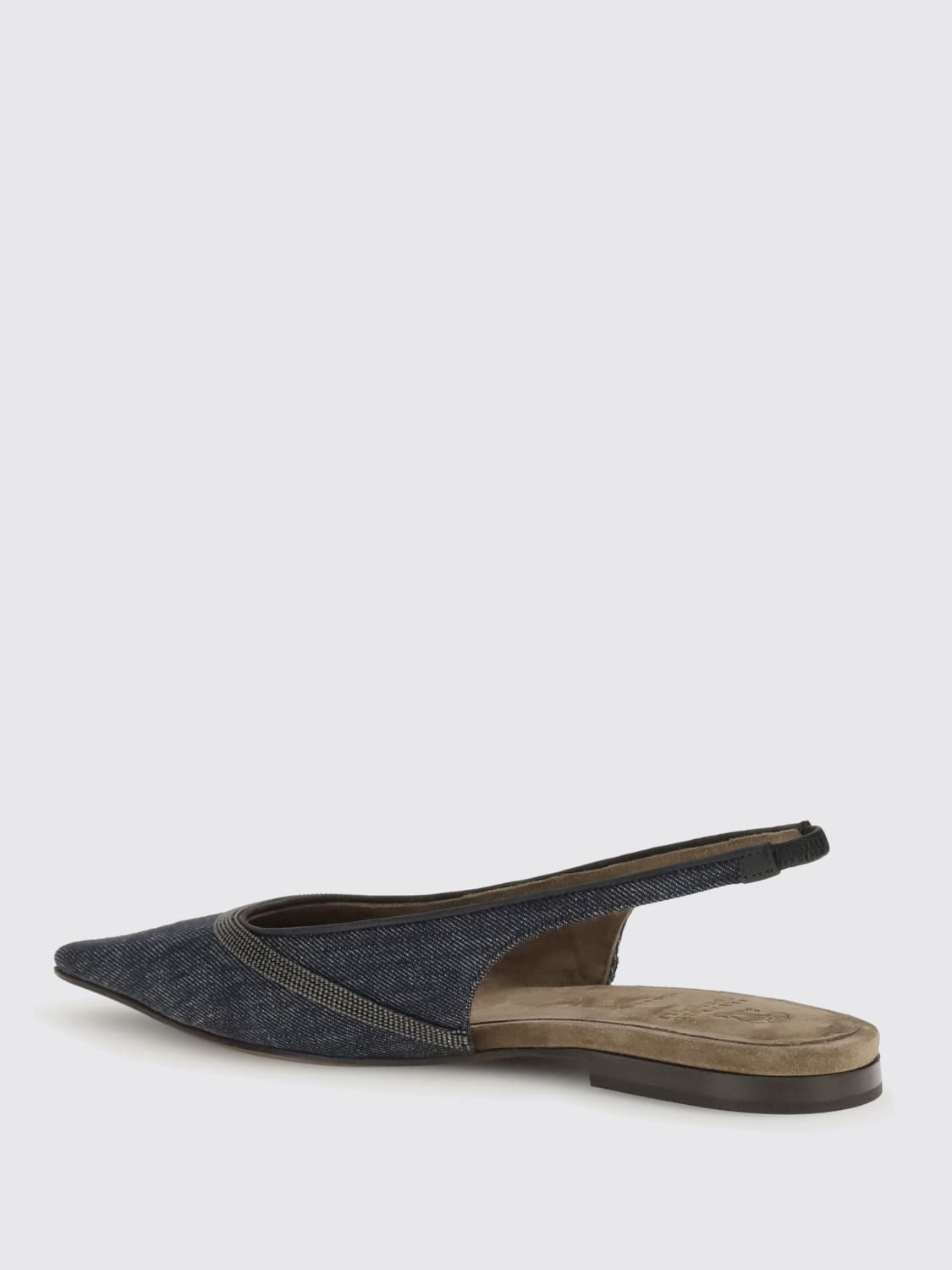 BRUNELLO CUCINELLI BALLET FLAT: Ballet flats woman Brunello Cucinelli, Denim - Img 3