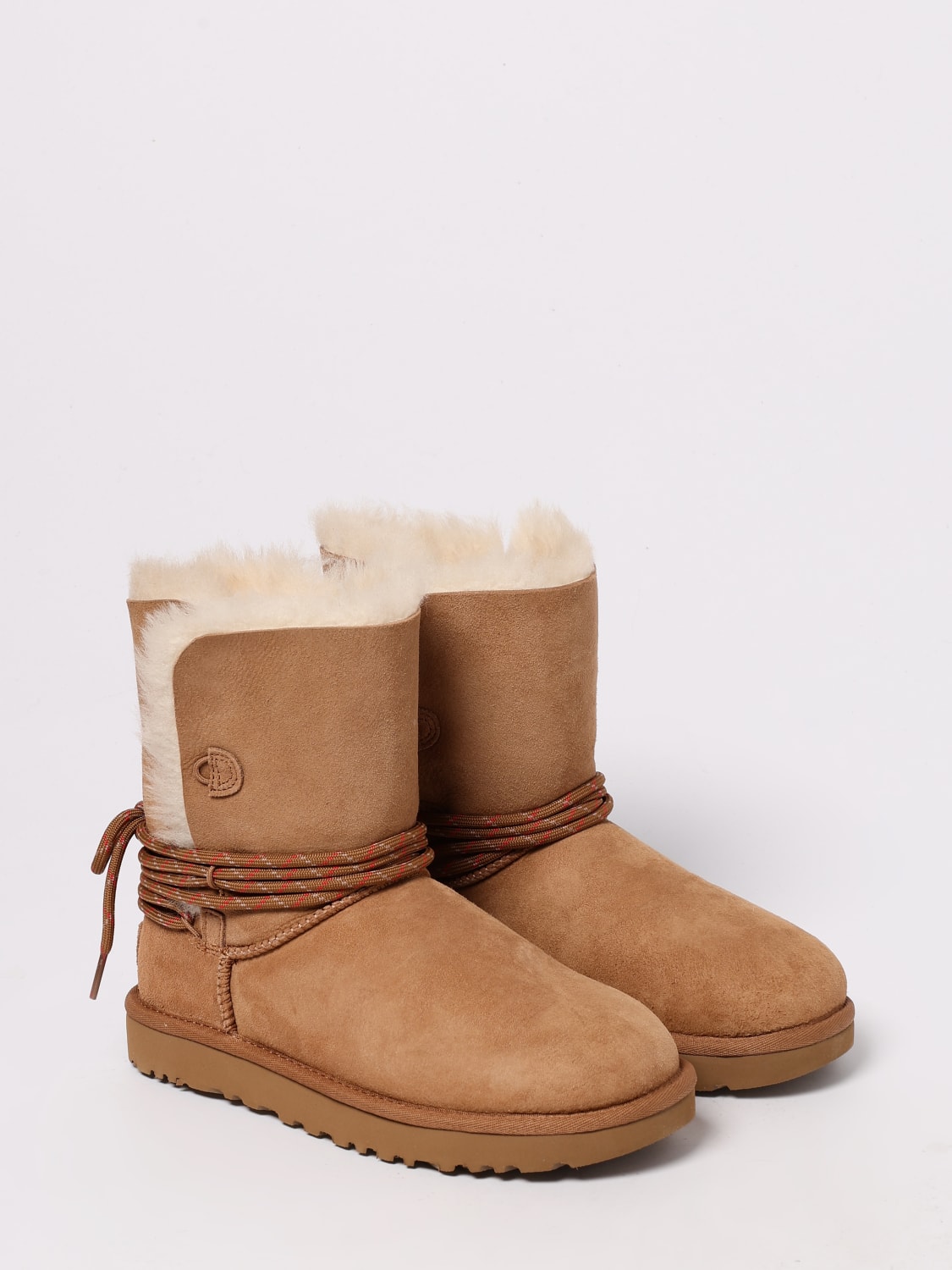 UGG BOOTS: Flat ankle boots woman UGG, Brown - Img 2