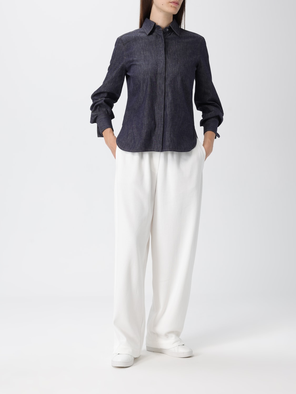 BRUNELLO CUCINELLI PANTALONI: Pantalone Brunello Cucinelli in cotone , Bianco - Img 2