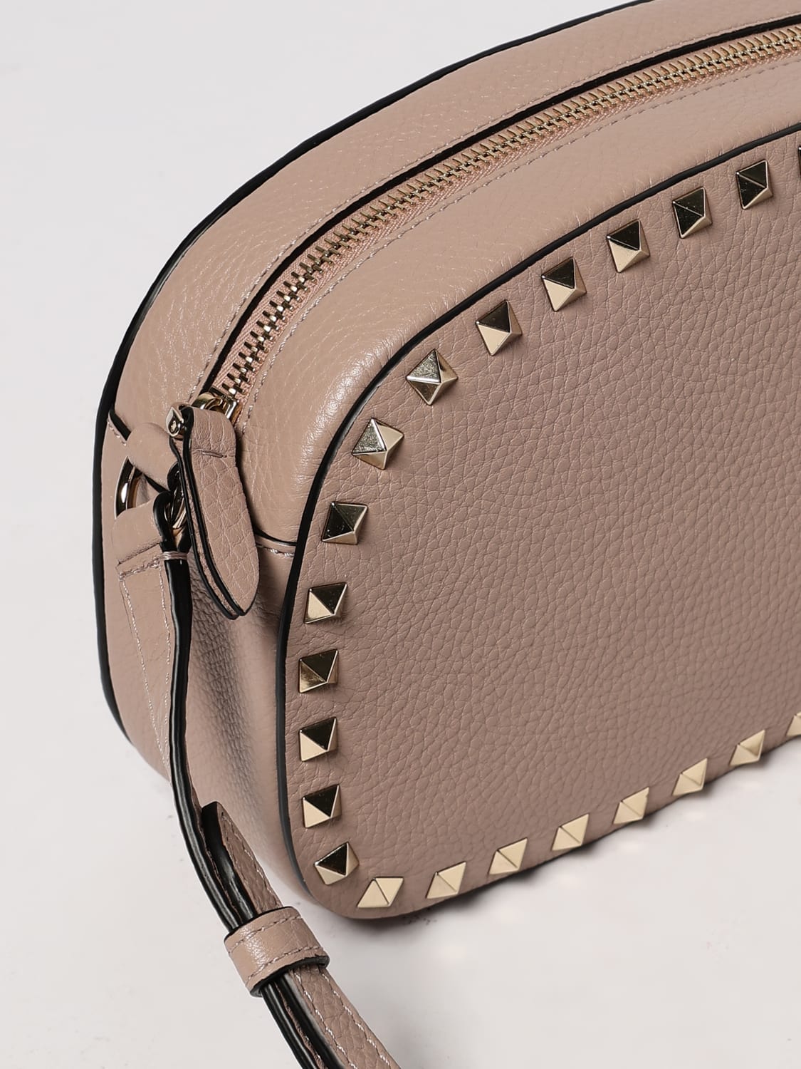 VALENTINO GARAVANI MINI BAG: Shoulder bag woman Valentino Garavani, Beige - Img 4