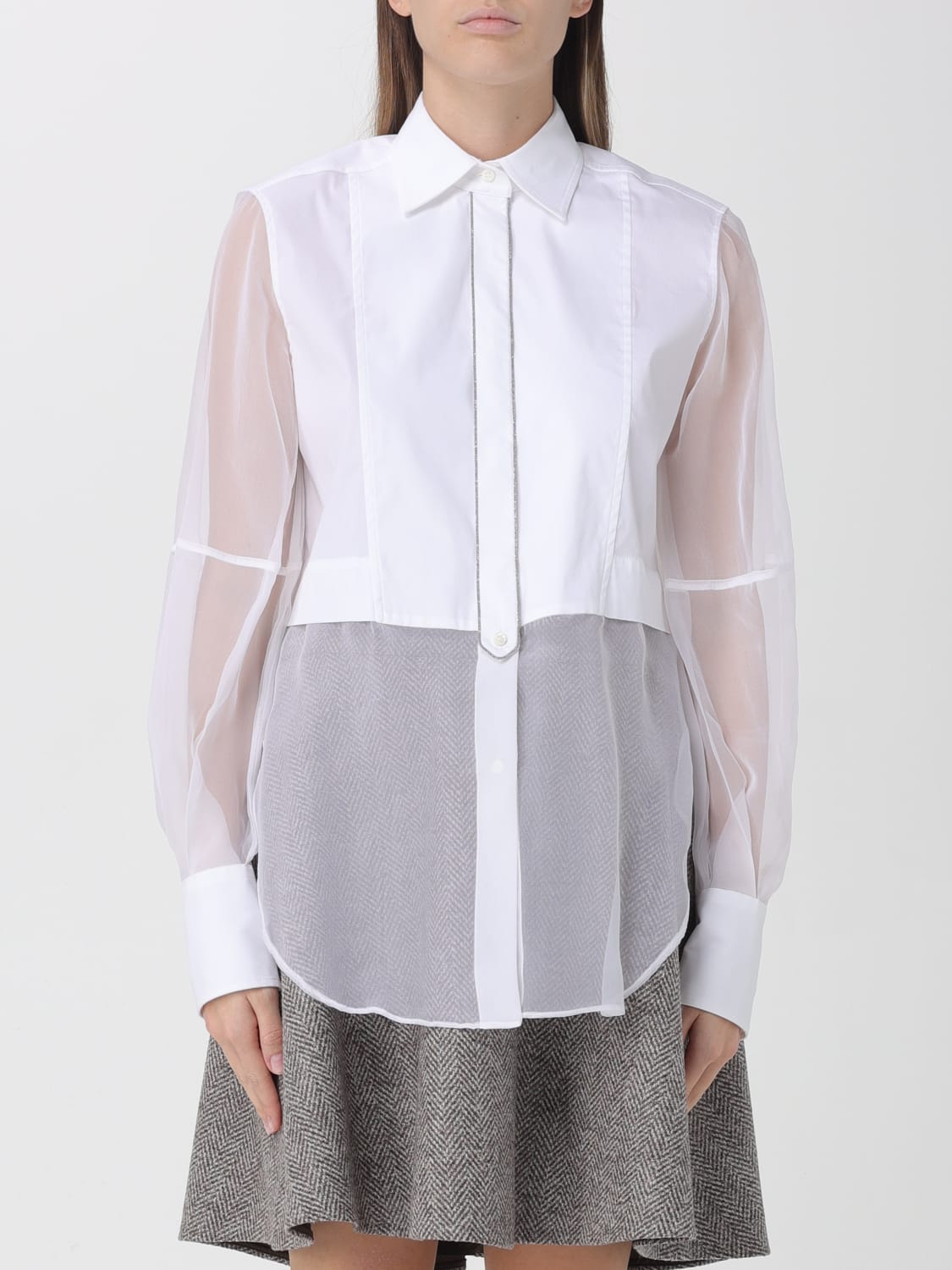 BRUNELLO CUCINELLI CAMISA: Camisa mujer Brunello Cucinelli, Blanco - Img 1