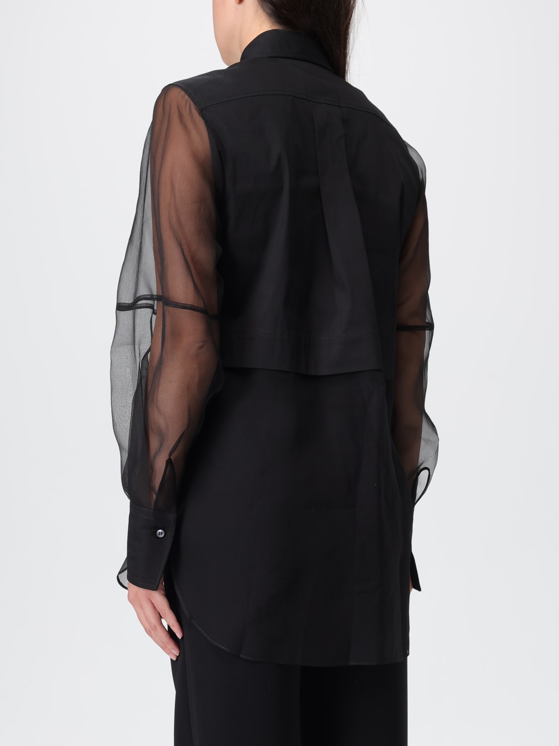 BRUNELLO CUCINELLI CHEMISE: Chemise femme Brunello Cucinelli, Noir - Img 3