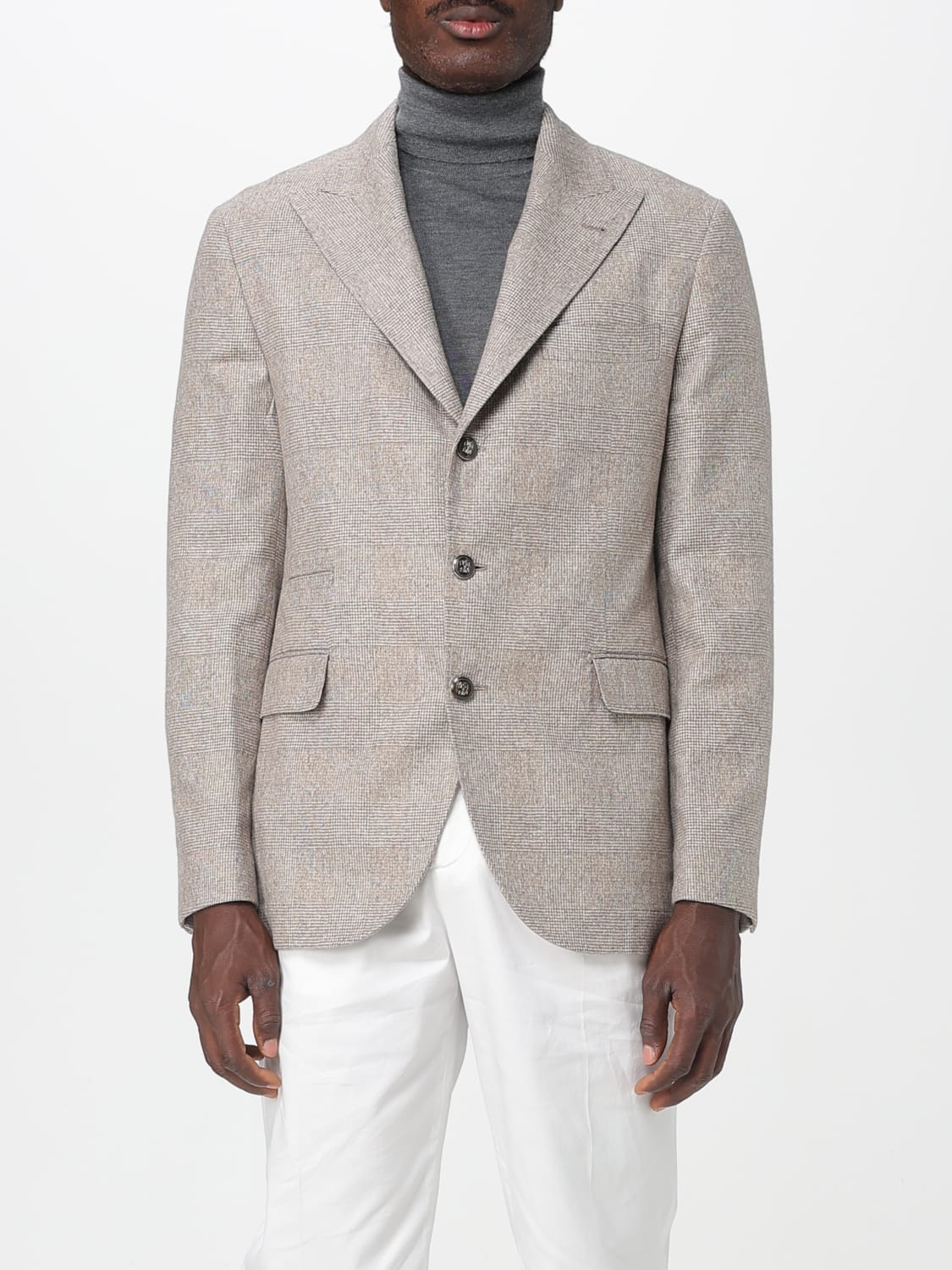 BRUNELLO CUCINELLI VESTE: Blazer homme Brunello Cucinelli, Marron - Img 1