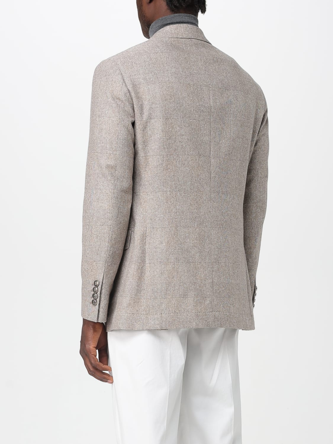 BRUNELLO CUCINELLI VESTE: Blazer homme Brunello Cucinelli, Marron - Img 3