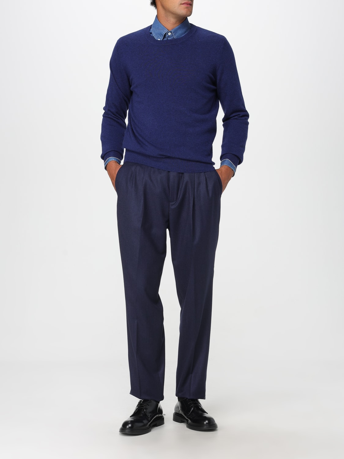 BRUNELLO CUCINELLI SHIRT: Shirt men Brunello Cucinelli, Denim - Img 2