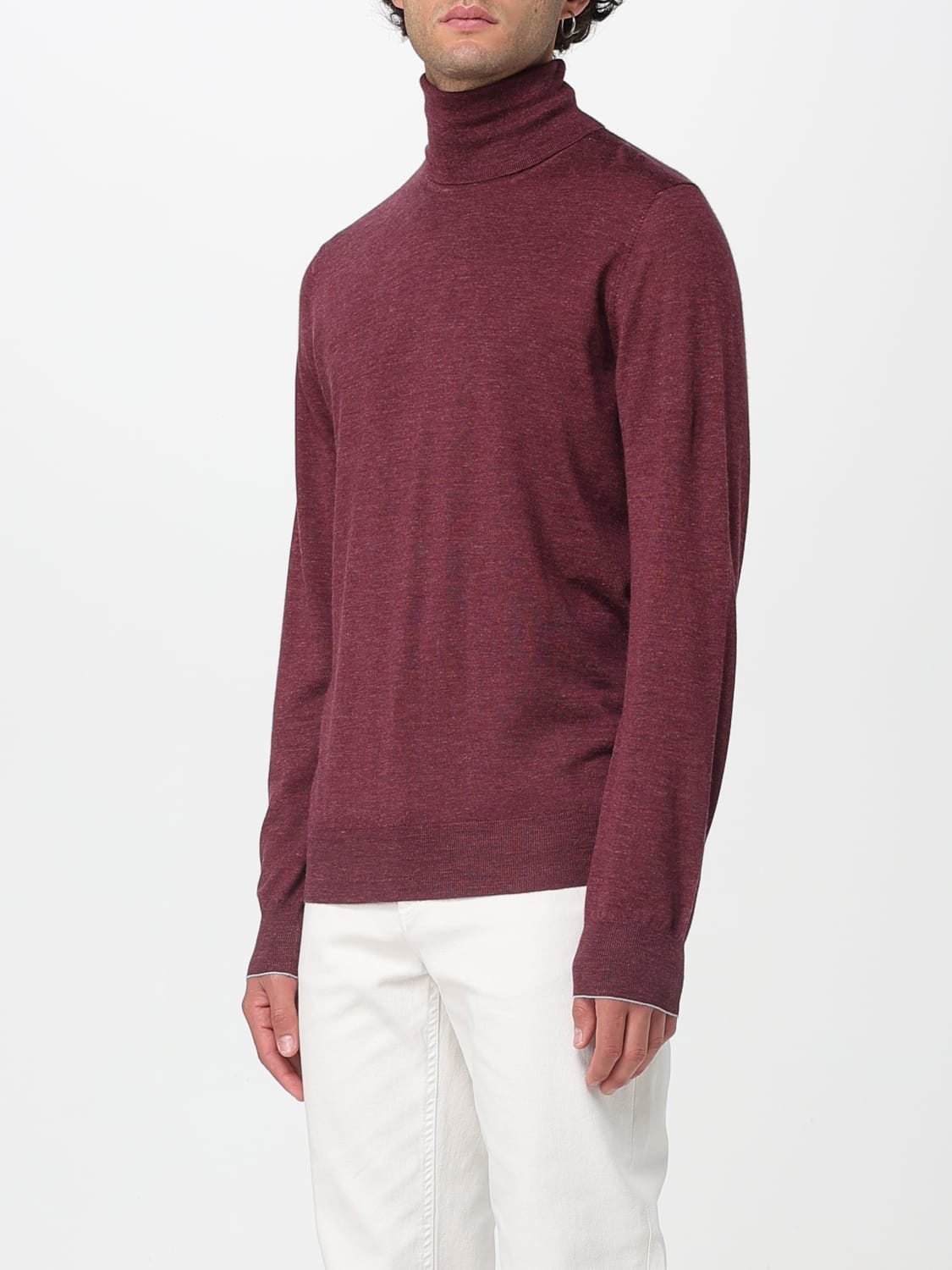 BRUNELLO CUCINELLI SWEATER: Sweatshirt men Brunello Cucinelli, Pink - Img 4