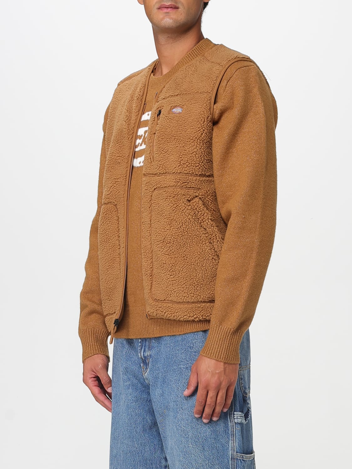DICKIES SUIT VEST: Jacket men Dickies, Brown - Img 3