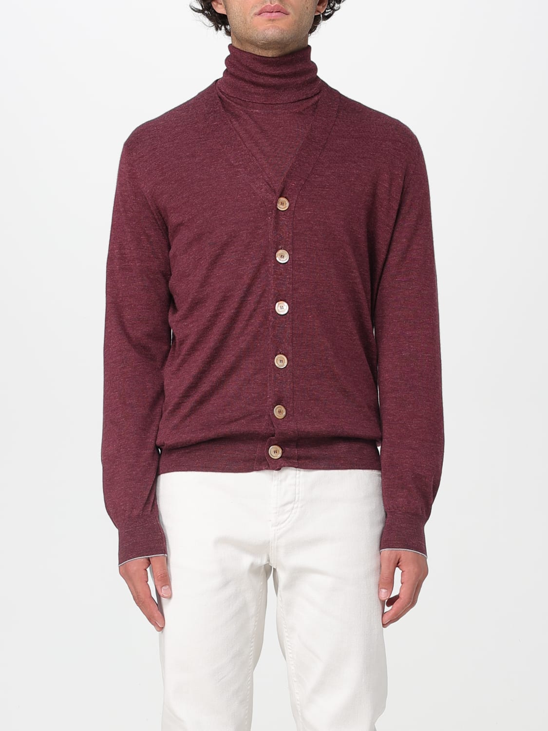 BRUNELLO CUCINELLI SWEATER: Sweatshirt men Brunello Cucinelli, Pink - Img 1