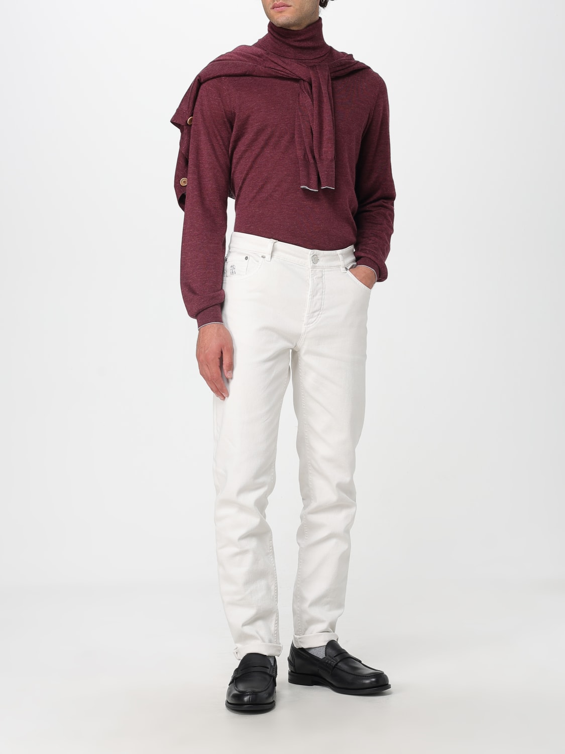 BRUNELLO CUCINELLI SWEATER: Sweatshirt men Brunello Cucinelli, Pink - Img 2