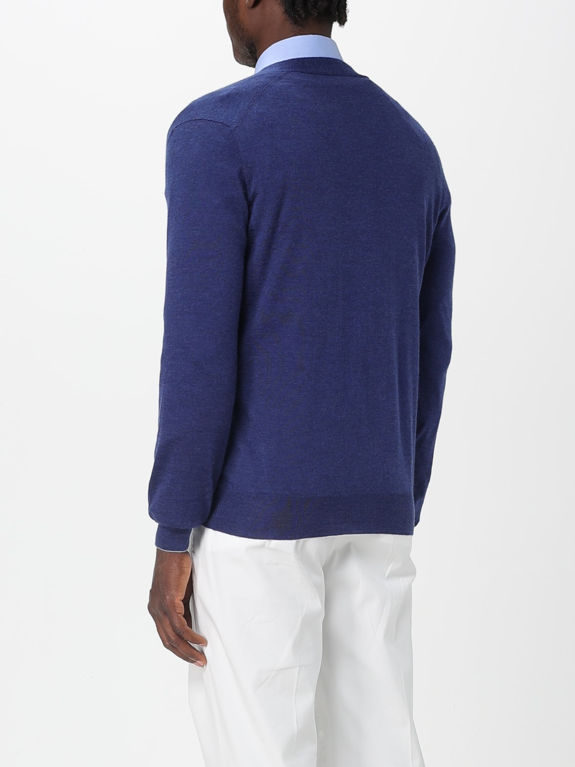 BRUNELLO CUCINELLI 毛衣: 卫衣 男士 Brunello Cucinelli, 蓝宝石 - Img 3