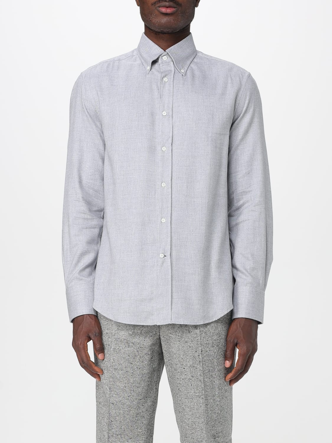BRUNELLO CUCINELLI SHIRT: Shirt men Brunello Cucinelli, Grey - Img 1