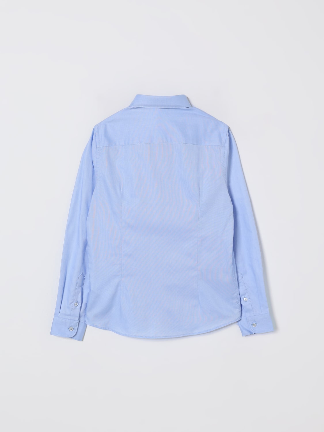 MANUEL RITZ CAMICIA: Camicia Manuel Ritz in cotone con logo, Azzurro - Img 2