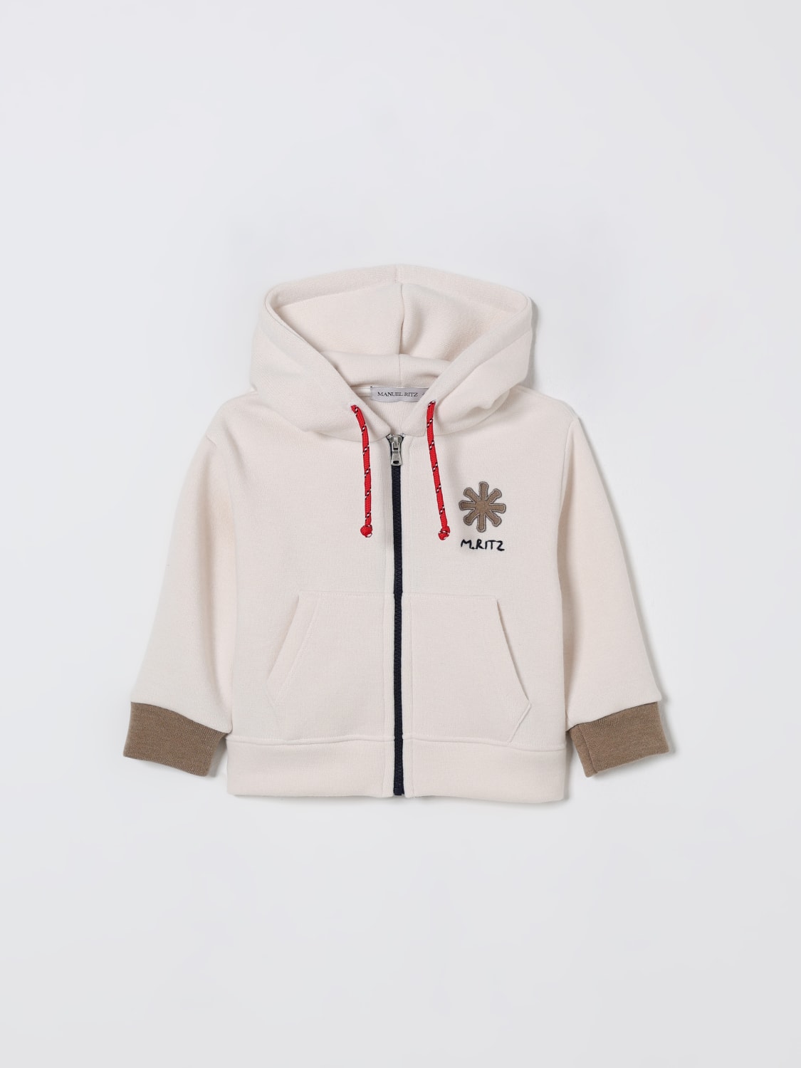 MANUEL RITZ SWEATER: Sweater kids Manuel Ritz, White - Img 1