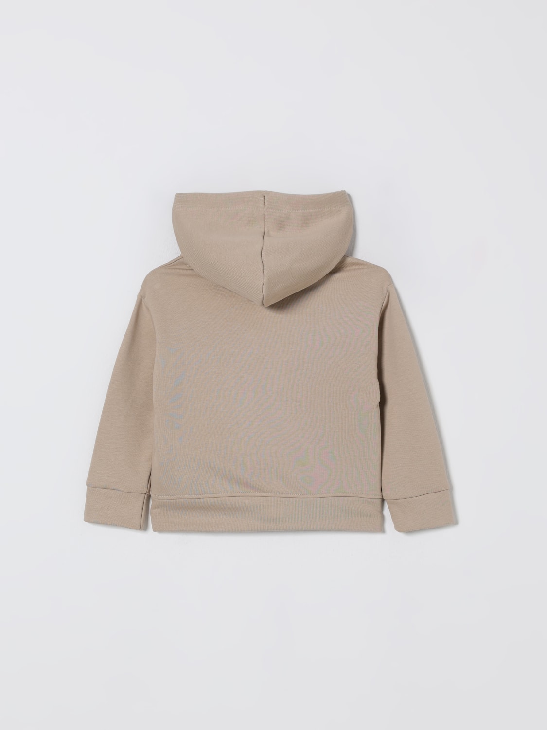 MANUEL RITZ MAGLIA: Felpa con cappuccio Manuel Ritz con logo, Cammello - Img 2