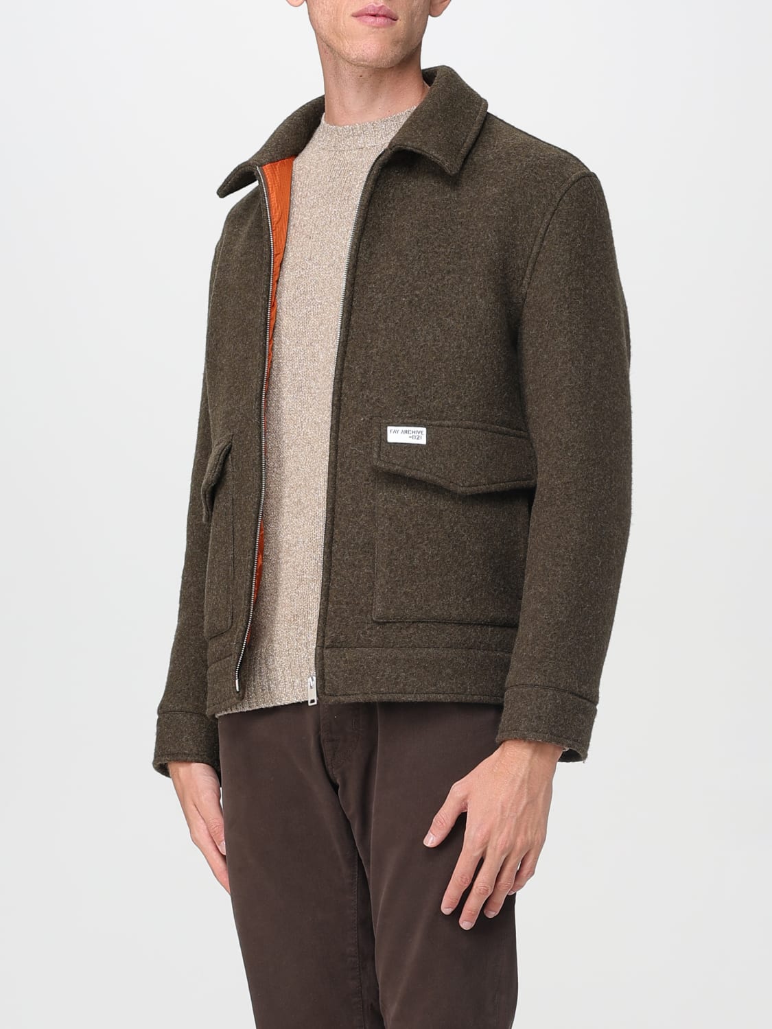 FAY JACKET: Coat men Fay, Green - Img 3