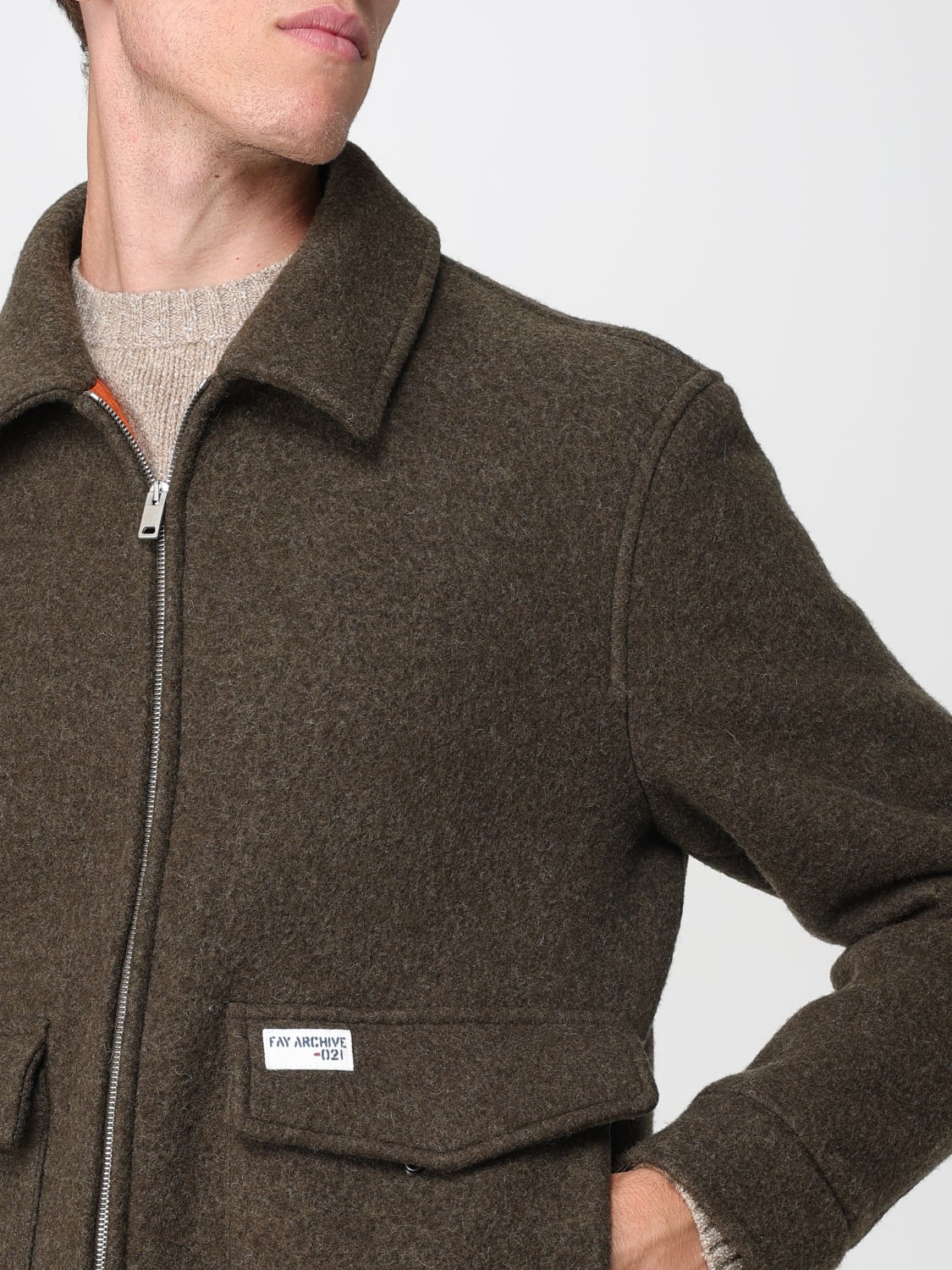 FAY JACKET: Coat men Fay, Green - Img 4