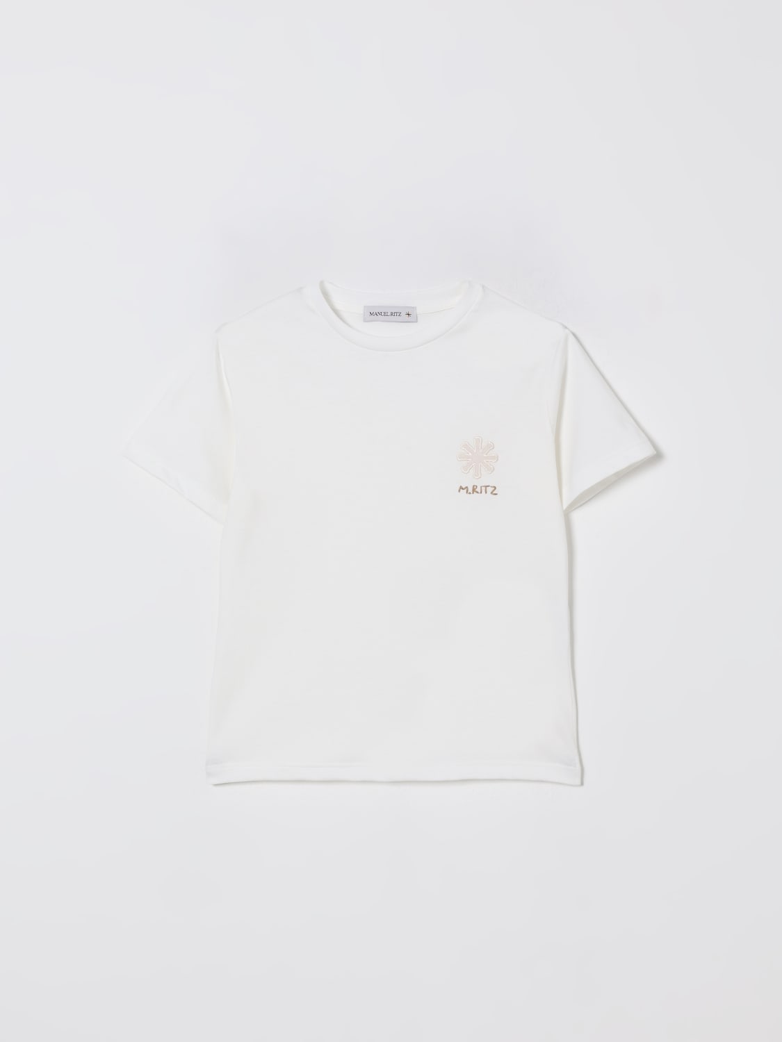 MANUEL RITZ T-SHIRT: T-shirt kids Manuel Ritz, White - Img 1