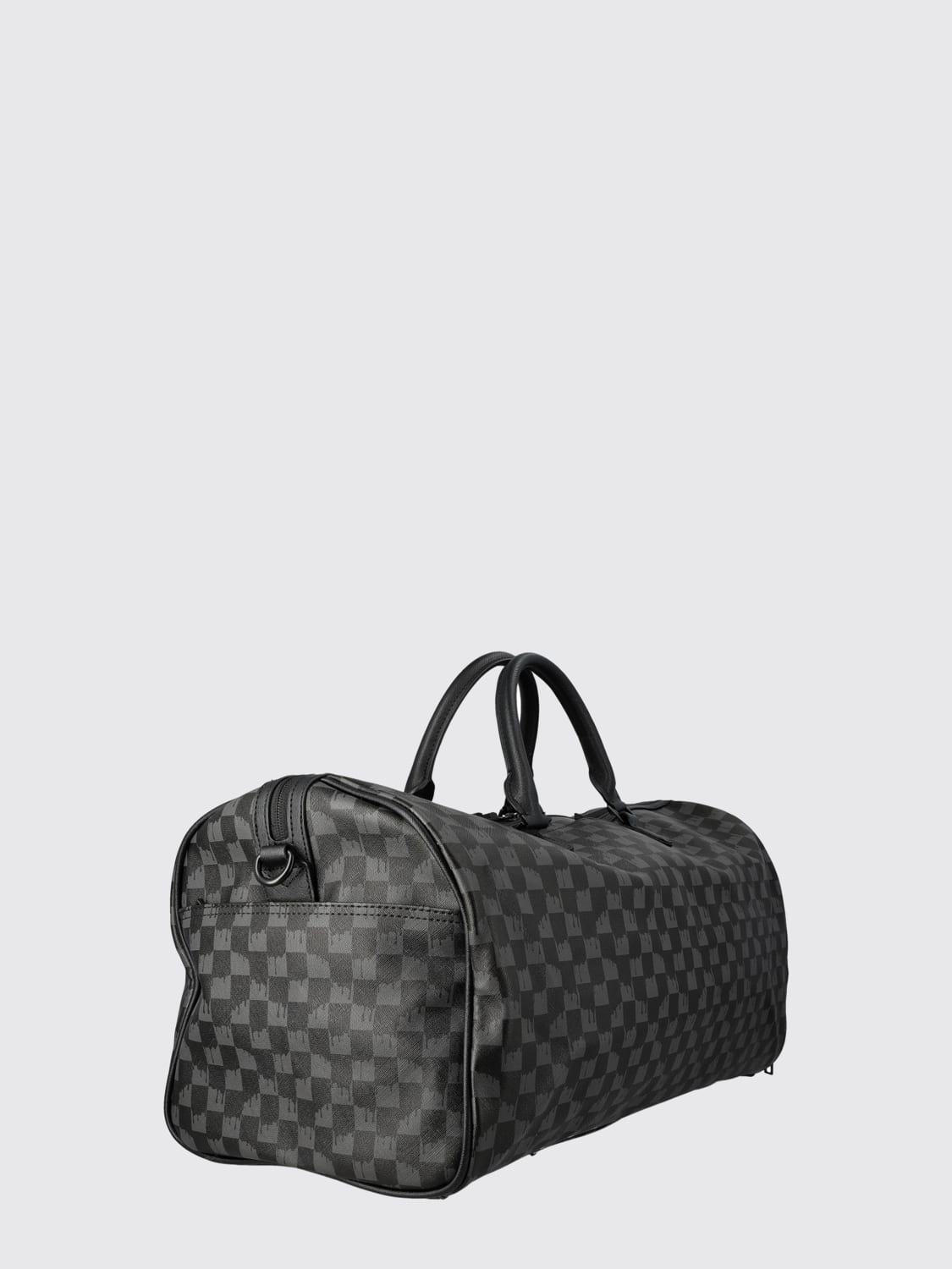 SPRAYGROUND VALIGIA: Borsone Dripping Sharks In Paris Sprayground in pelle sintetica saffiano , Nero - Img 2