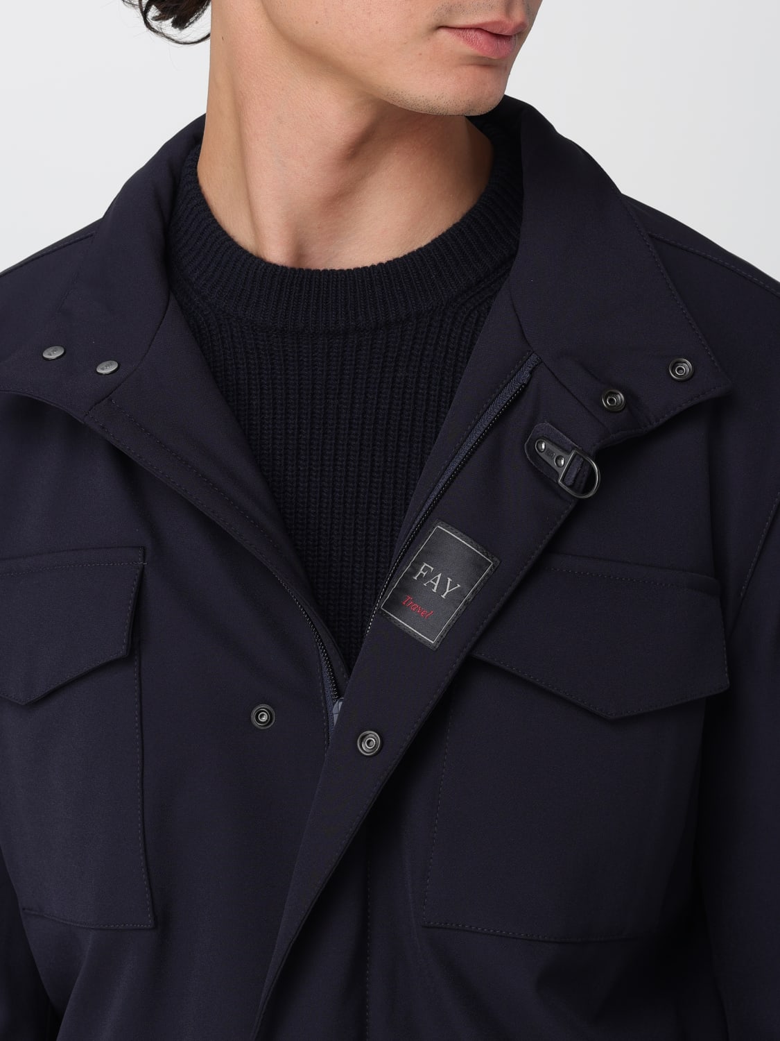 FAY JACKET: Coat men Fay, Blue - Img 4