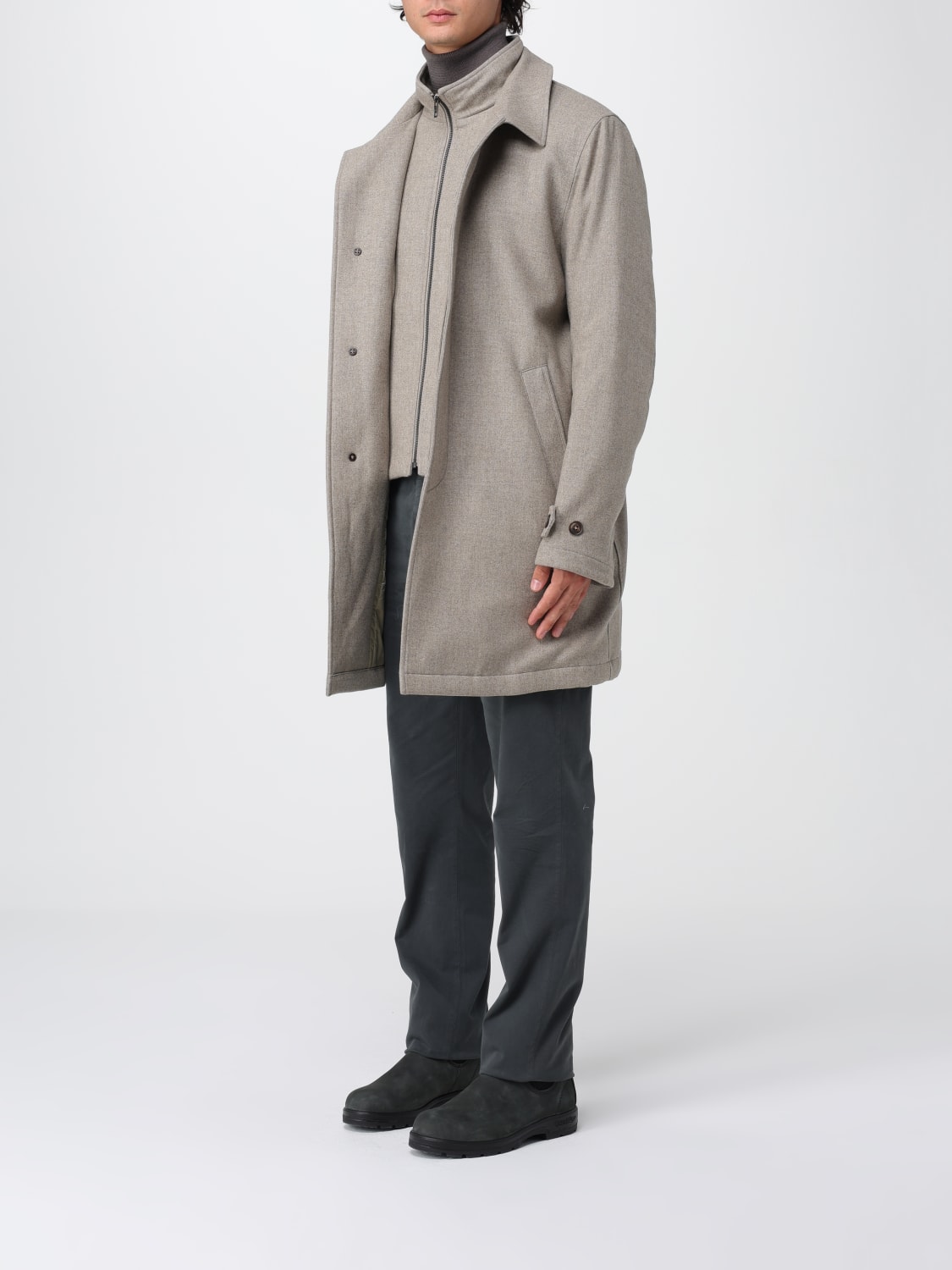 FAY COAT: Coat men Fay, Beige - Img 3