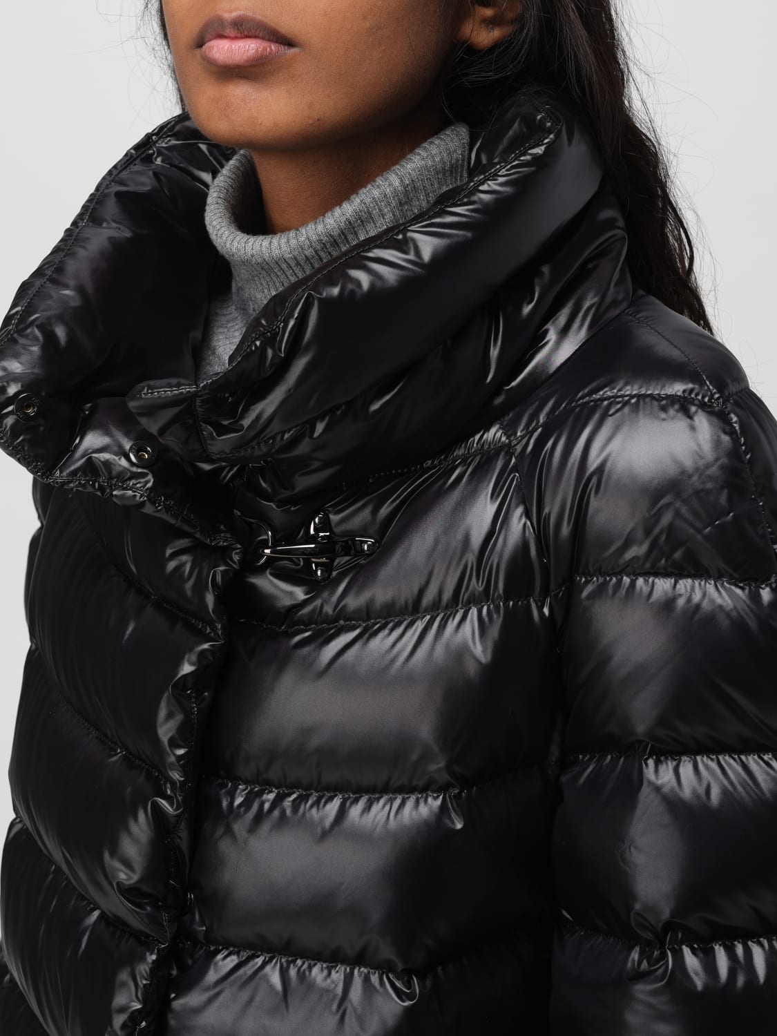 FAY CHAQUETA: Abrigo mujer Fay, Negro - Img 4