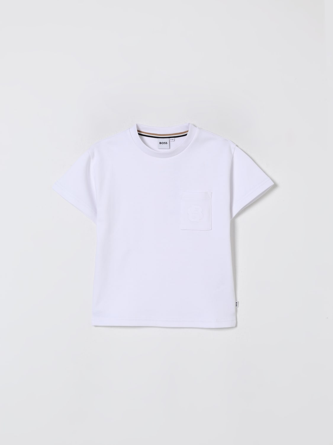 BOSS T-SHIRT: T-shirt kids Boss, White - Img 1