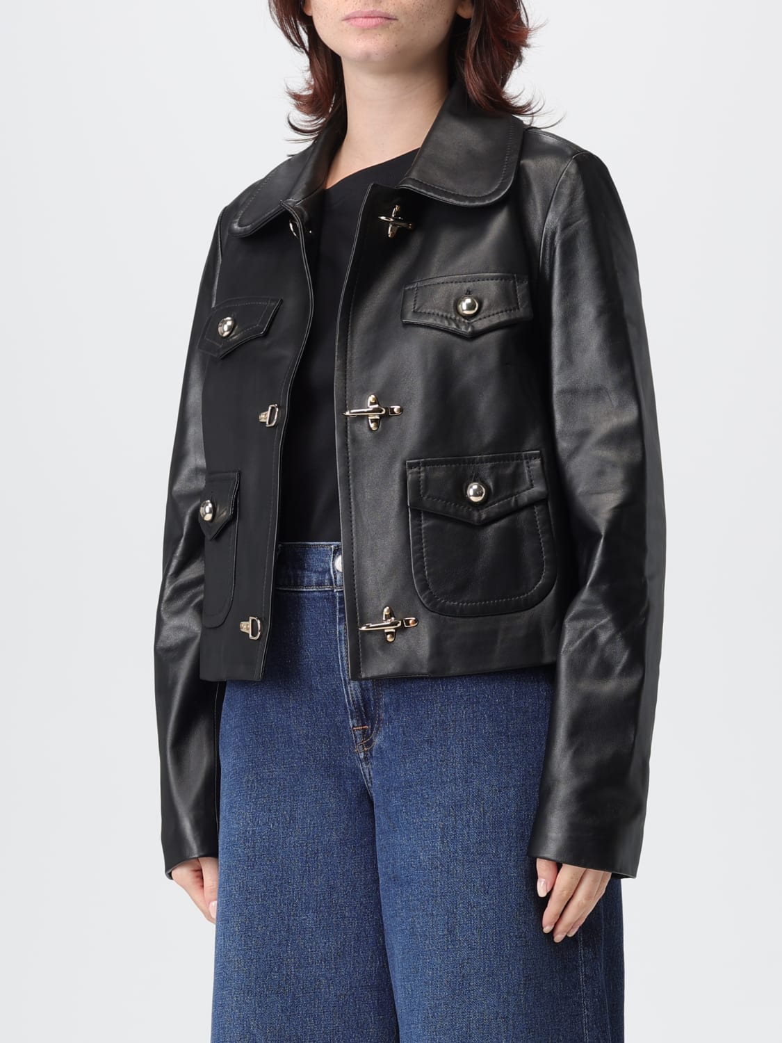 FAY JACKET: Coat woman Fay, Black - Img 3