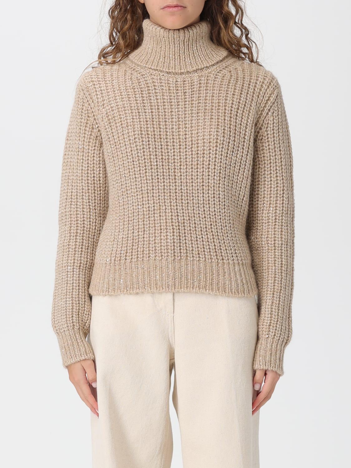 FAY SWEATER: Sweater woman Fay, Beige - Img 1