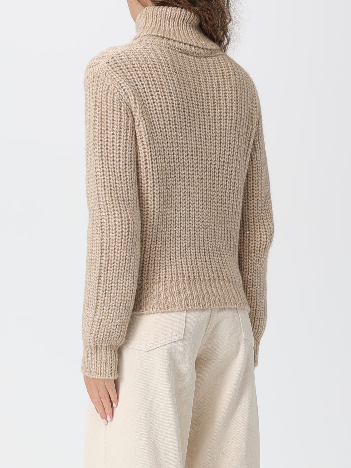 FAY SWEATER: Sweater woman Fay, Beige - Img 2