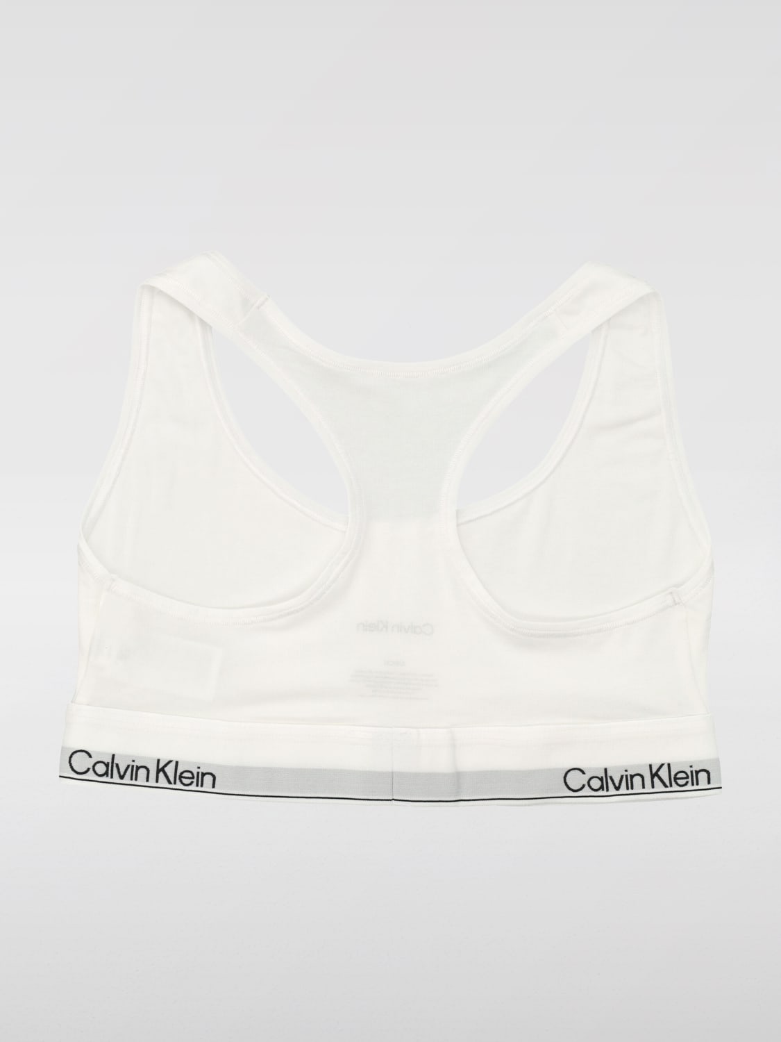 CALVIN KLEIN INTIMO: Reggiseno sportivo con logo Calvin Klein, Bianco - Img 2