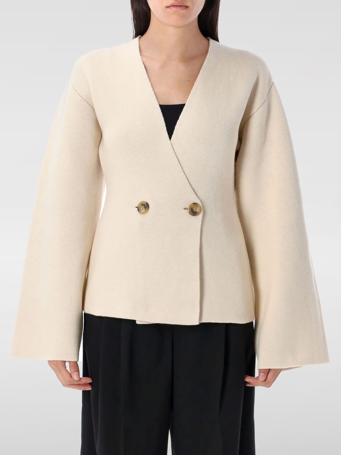 BY MALENE BIRGER PULLOVER: Pullover damen by Malene Birger, Weiß - Img 1