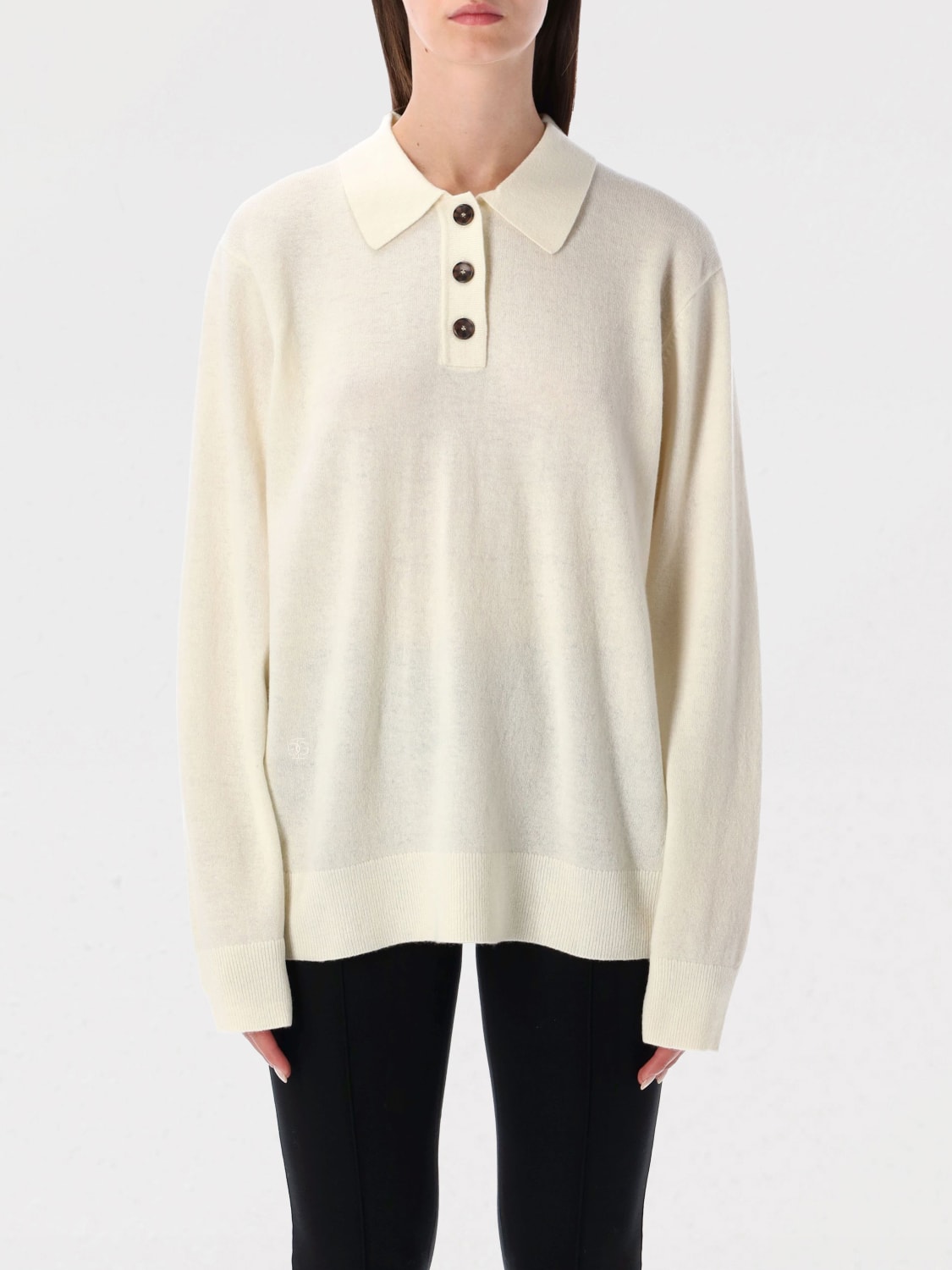 THE GARMENT POLO: Polo in maglia di cashmere e lana The Garment, Bianco - Img 1