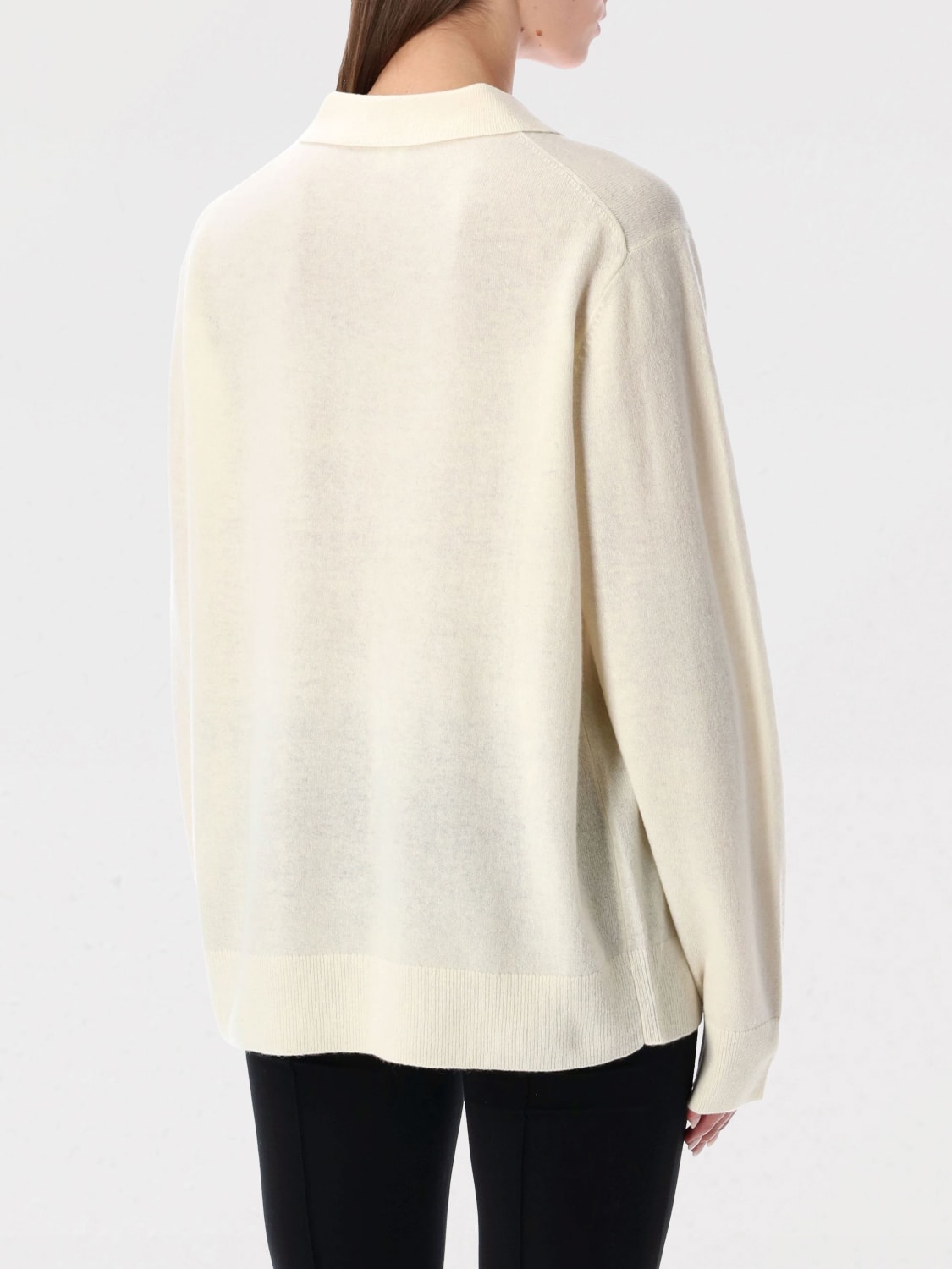 THE GARMENT POLO: Polo in maglia di cashmere e lana The Garment, Bianco - Img 2