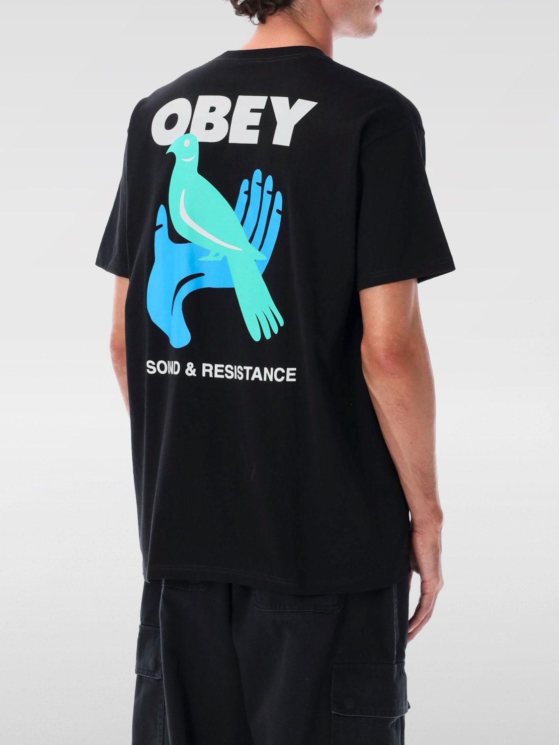 OBEY T-SHIRT: T-shirt men Obey, Black - Img 2