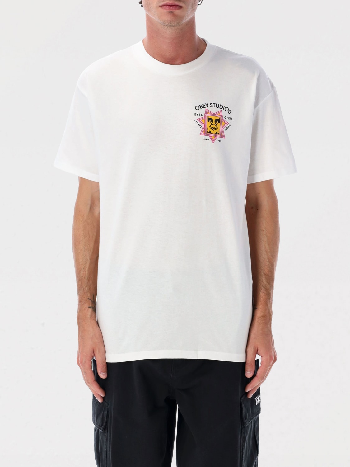 OBEY T-SHIRT: T-shirt herren Obey, Weiß - Img 1