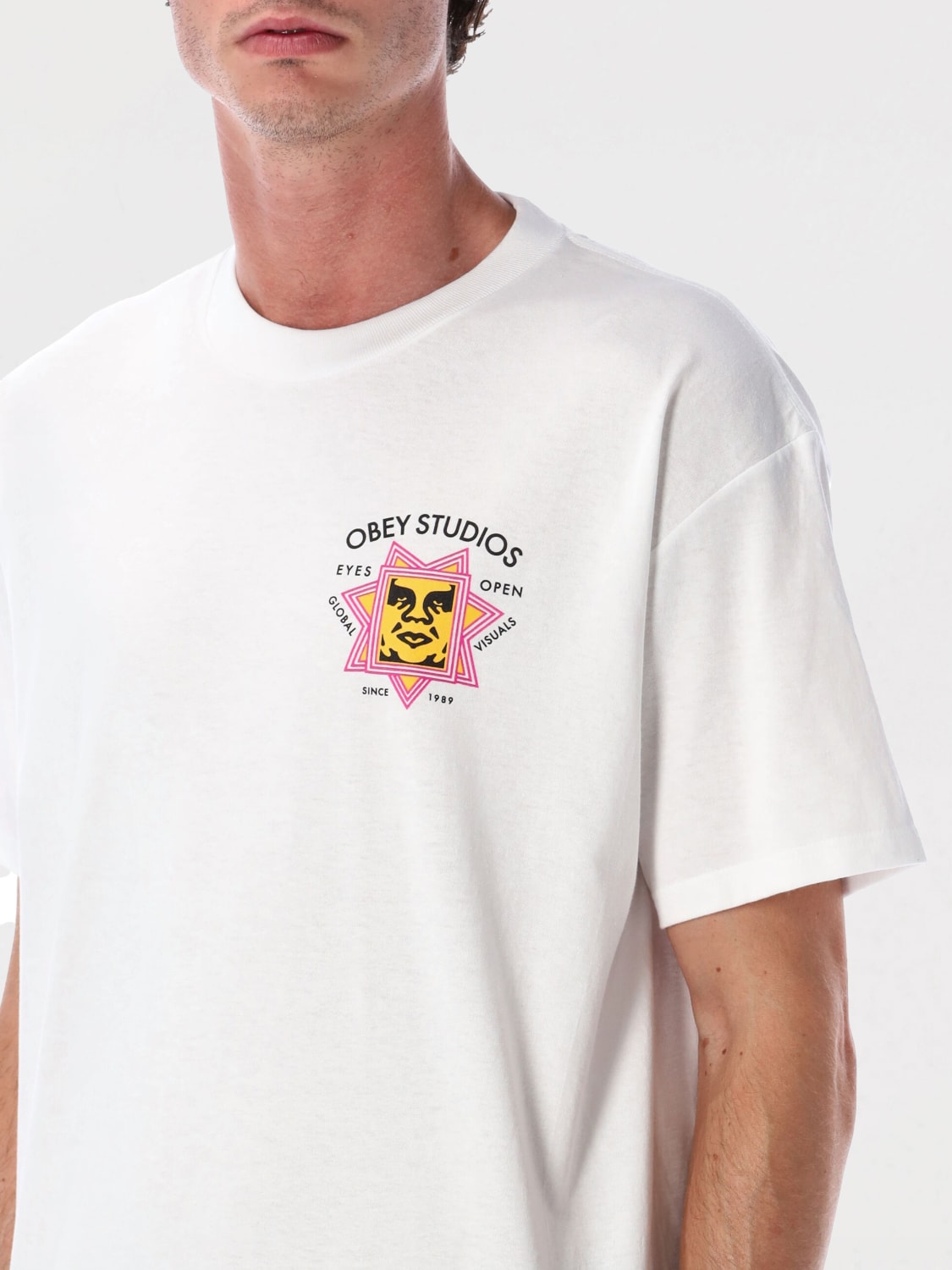 OBEY T-SHIRT: T-shirt herren Obey, Weiß - Img 3